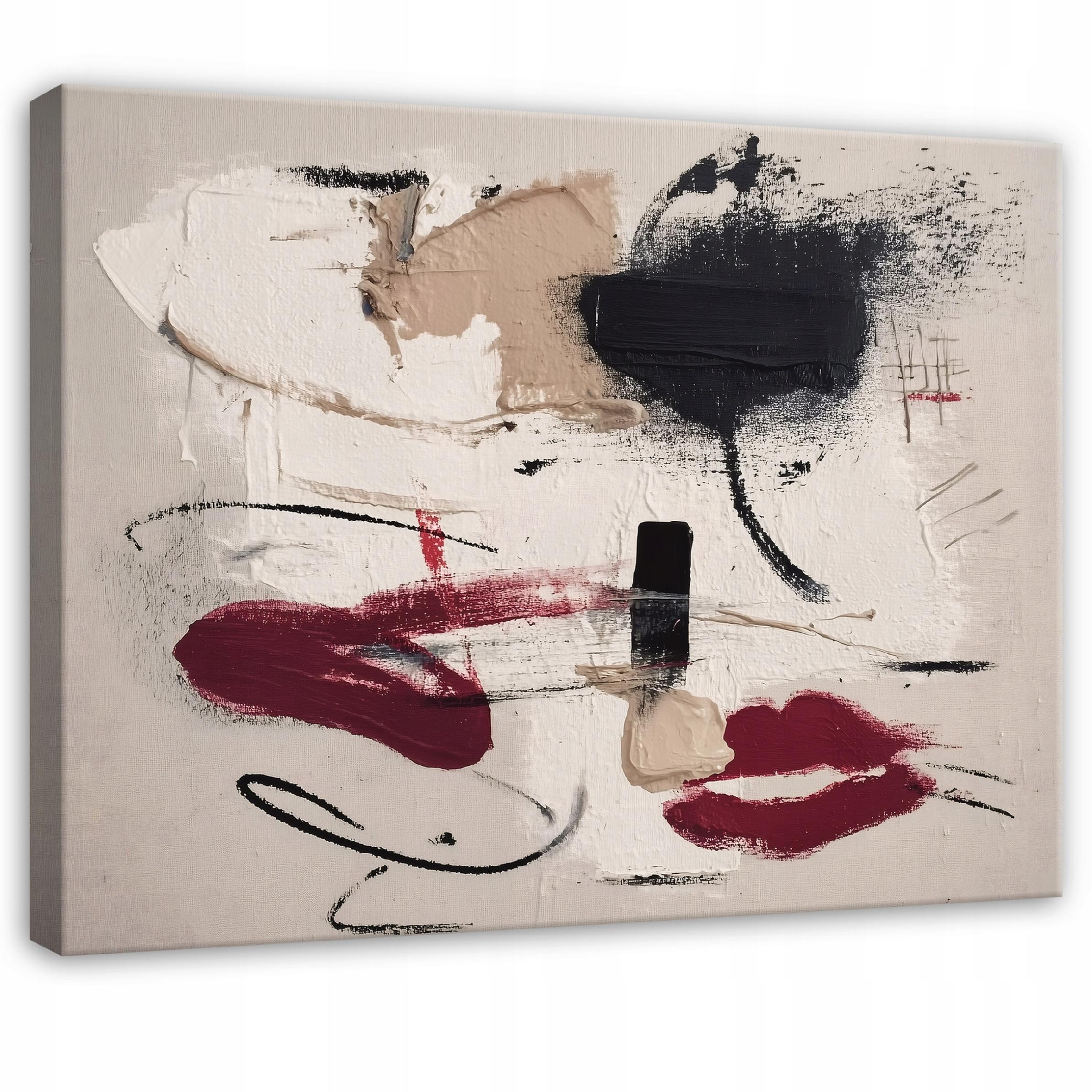 Tablou Canvas abstract bej Tablou decorativ Living Bucatarie Tablouri de perete 60x40 cm