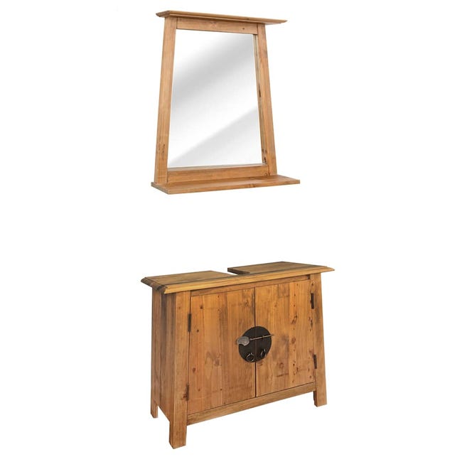 Pin Option Html Mobilier de salle de bain en bois de pin massif | Leroy Merlin
