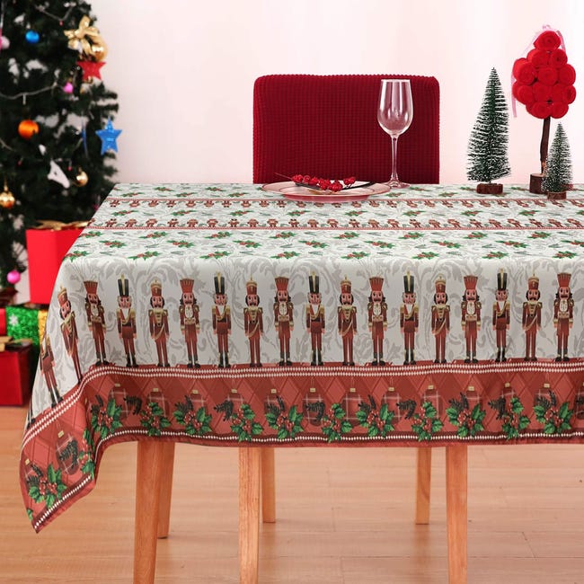 Tovaglia Natalizia,137 x 274 cm Rettangolare Tovaglia di Natale,Albero di Natale Pulibile Antimacchia Impermeabile per Decorazioni Natalizie Tovaglia Natalizia,137 x 274 cm Rettangolare Tovaglia di Natale,Albero di Natale Pulibile Antimacchia Impermeabile per Decorazioni Natalizie