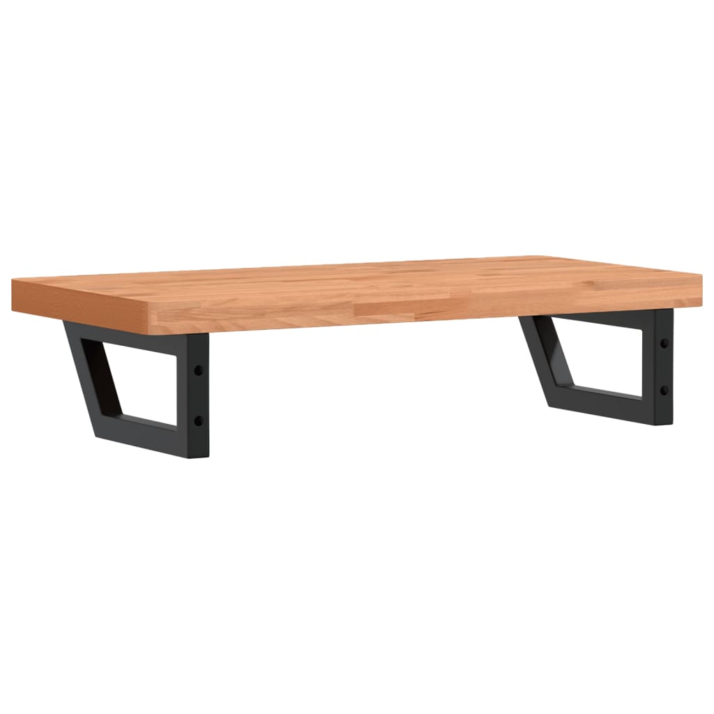 Maison Exclusive - Ripiano a Parete per Lavabo in Acciaio e Massello di Faggio - 6