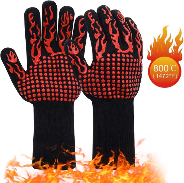 Gants De Four Bruno’s 2021 – Longs, Silicone Résistant Chaleur 250°C, Design Tendance Ours – Protection Cuisine & Cadeau Fun