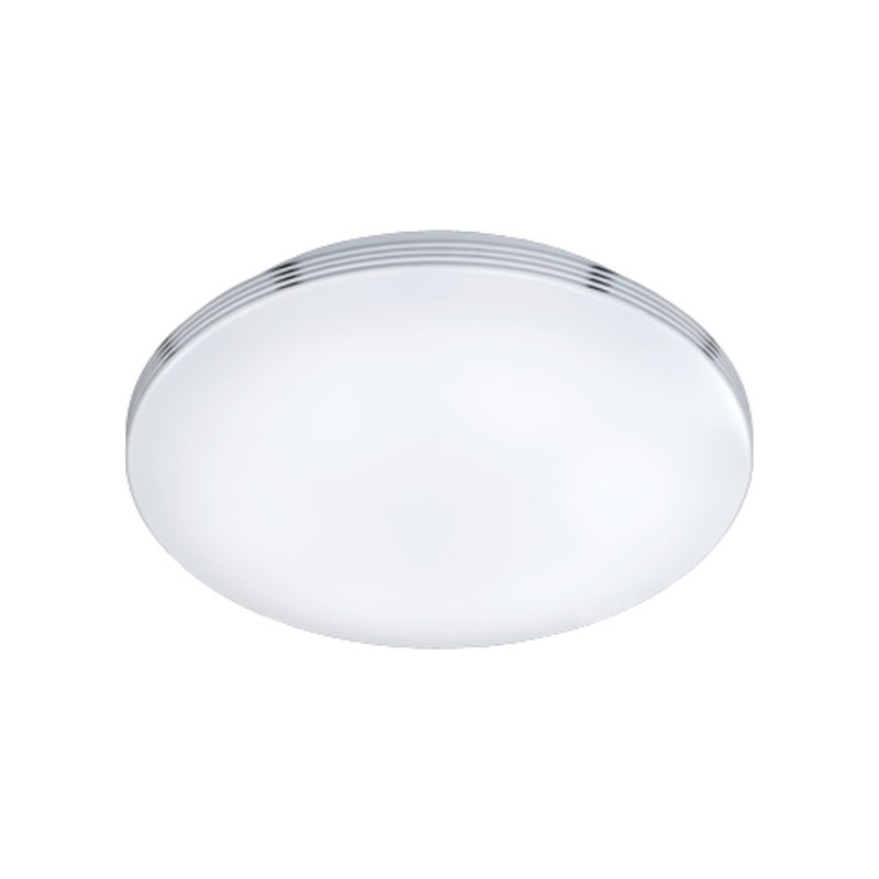 Plafon okrągły LED APART 24W 3000K 2100lm szkło srebrno-biały wym:10x41x41cm IP44 Trio