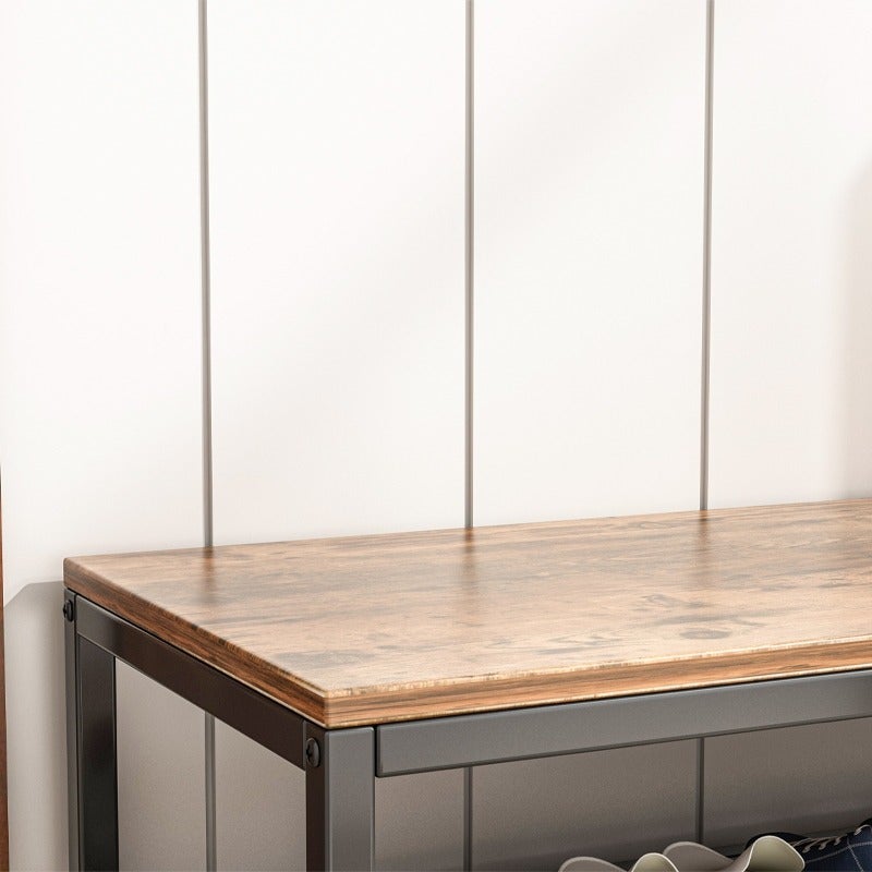 Regał szafka na buty siedziskiem duża półka industrialna loft retro 73 cm - 4