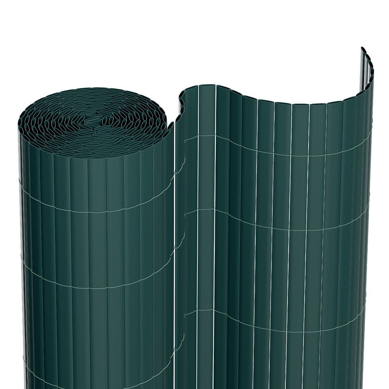Recinzione bifacciale in PVC, schermatura al 90%, grigio antracite, H