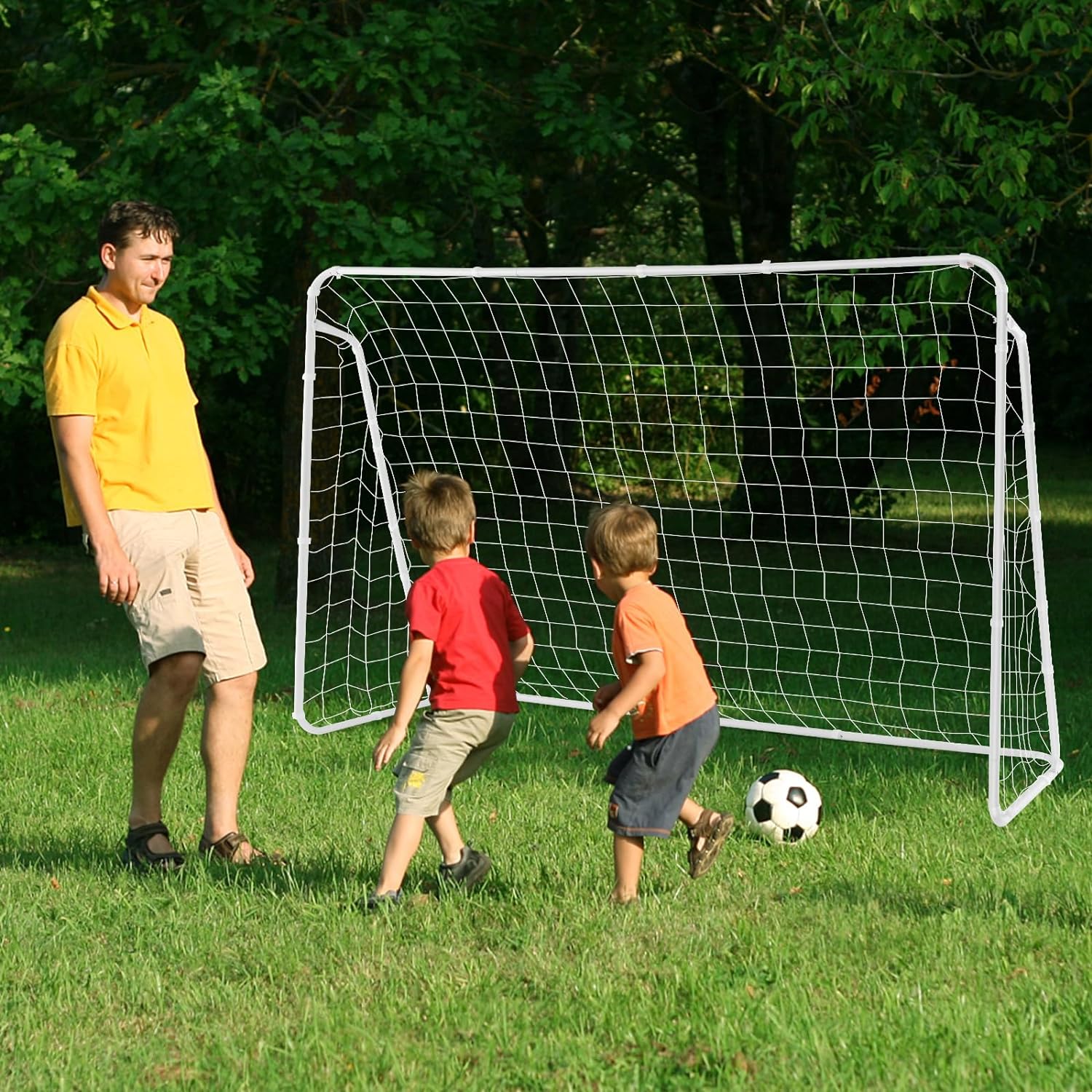 But De Football Portable Pour Enfants – 2 En 1 (match Et Entraînement), Pliable, Filet Résistant – Idéal Jardin, Parc, Intérieur