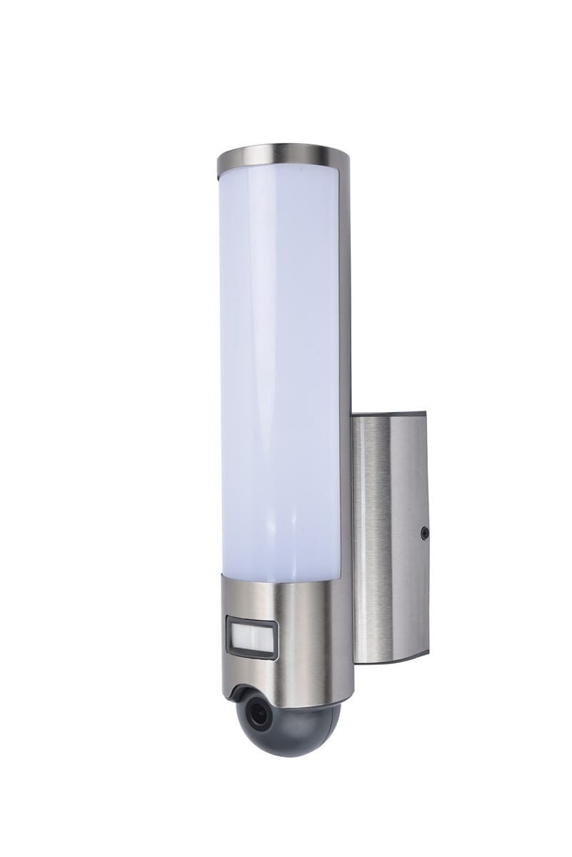 Kinkiet zewnętrzny z czujnikiem ELARA LED 17.5W Odcienie bieli 1300lm srebrny wym:33,4x7,6x14cm IP44 Lutec