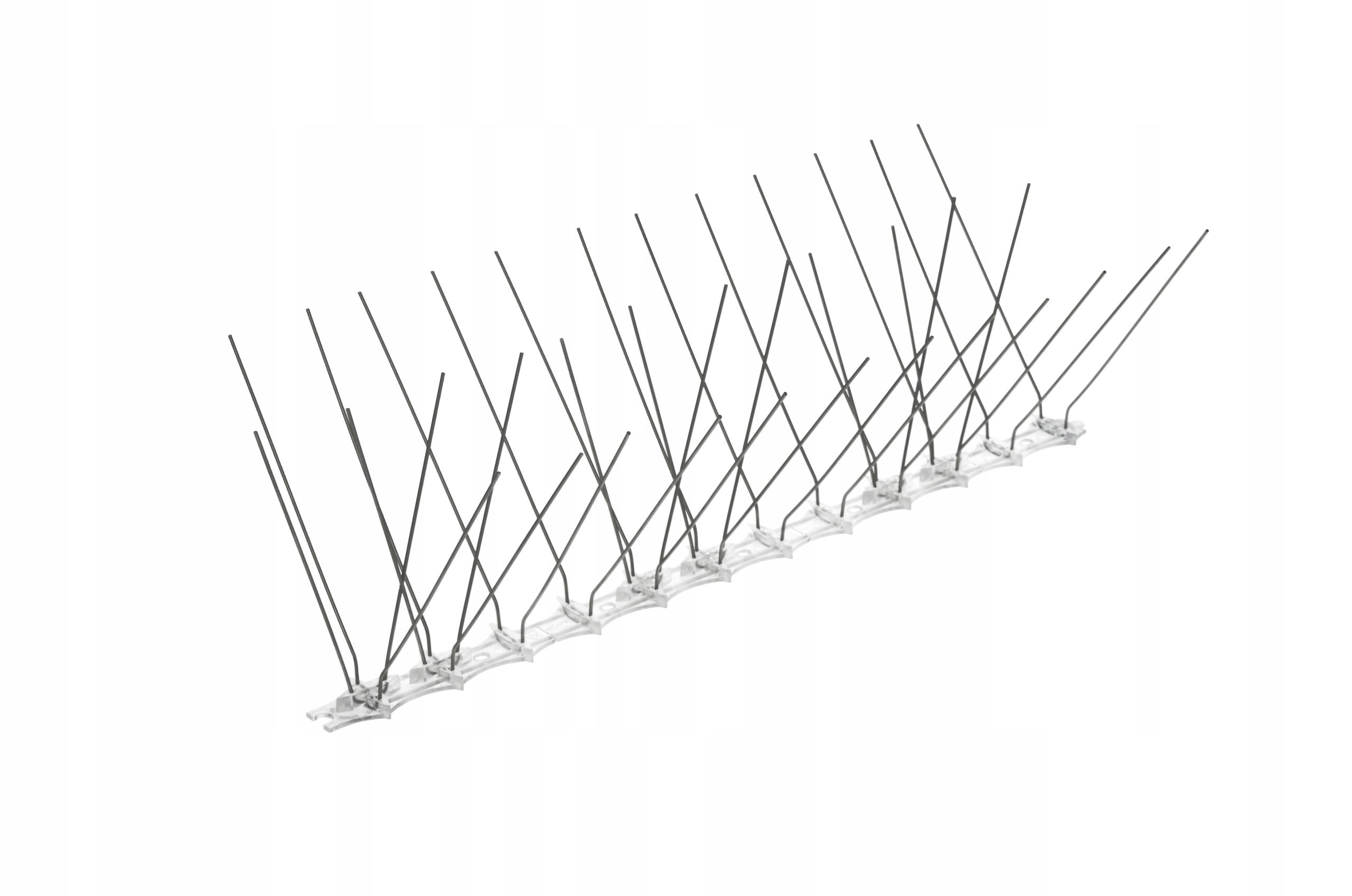 QWORK 4pz x 25cm Spuntoni Anti Uccelli in Acciaio Inox per Tetto Recinzione Balcone - Lunghezza Totale 1 M