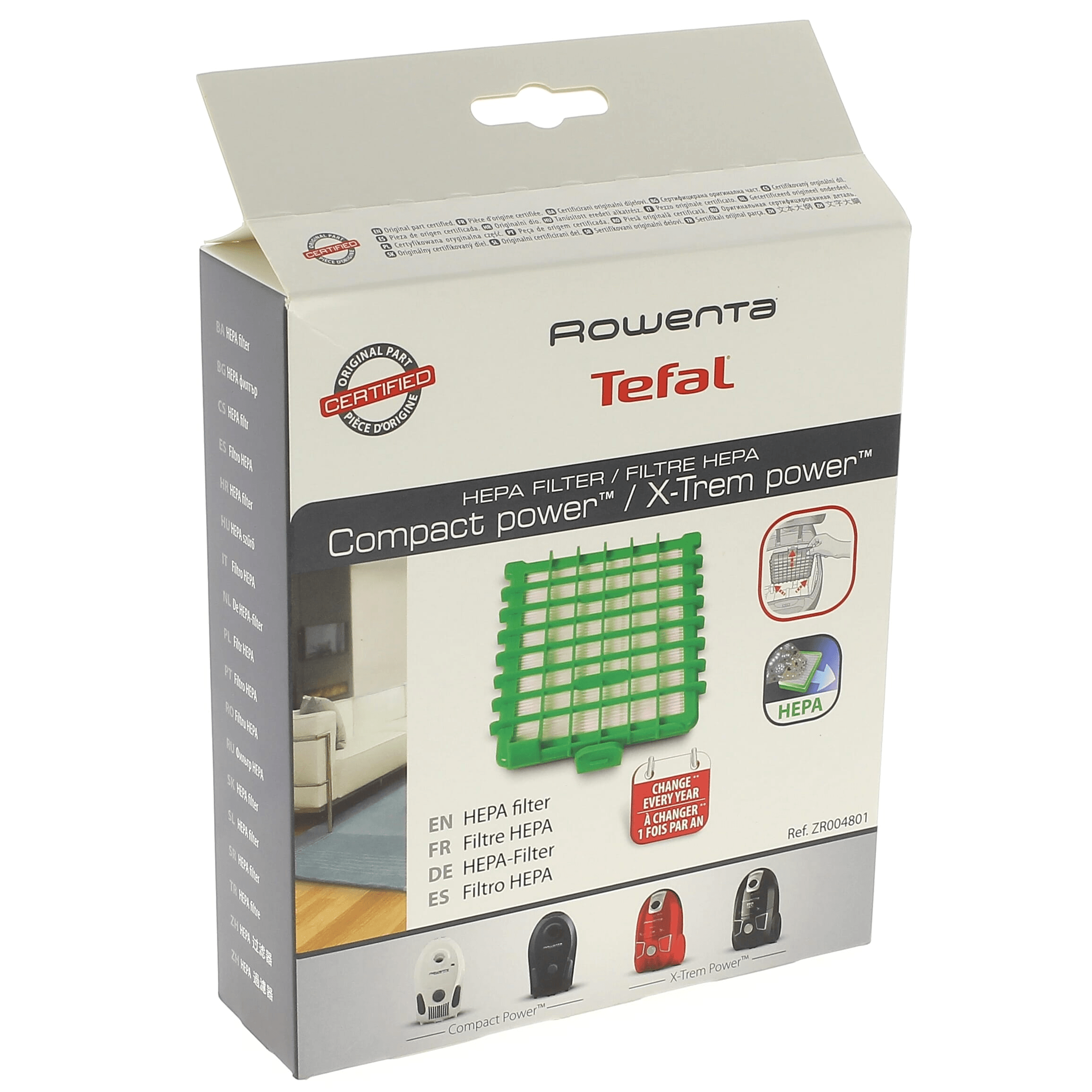 Filtre hepa h12 pour compact power et x-trem power 2 - Rowenta ZR004801 - 4