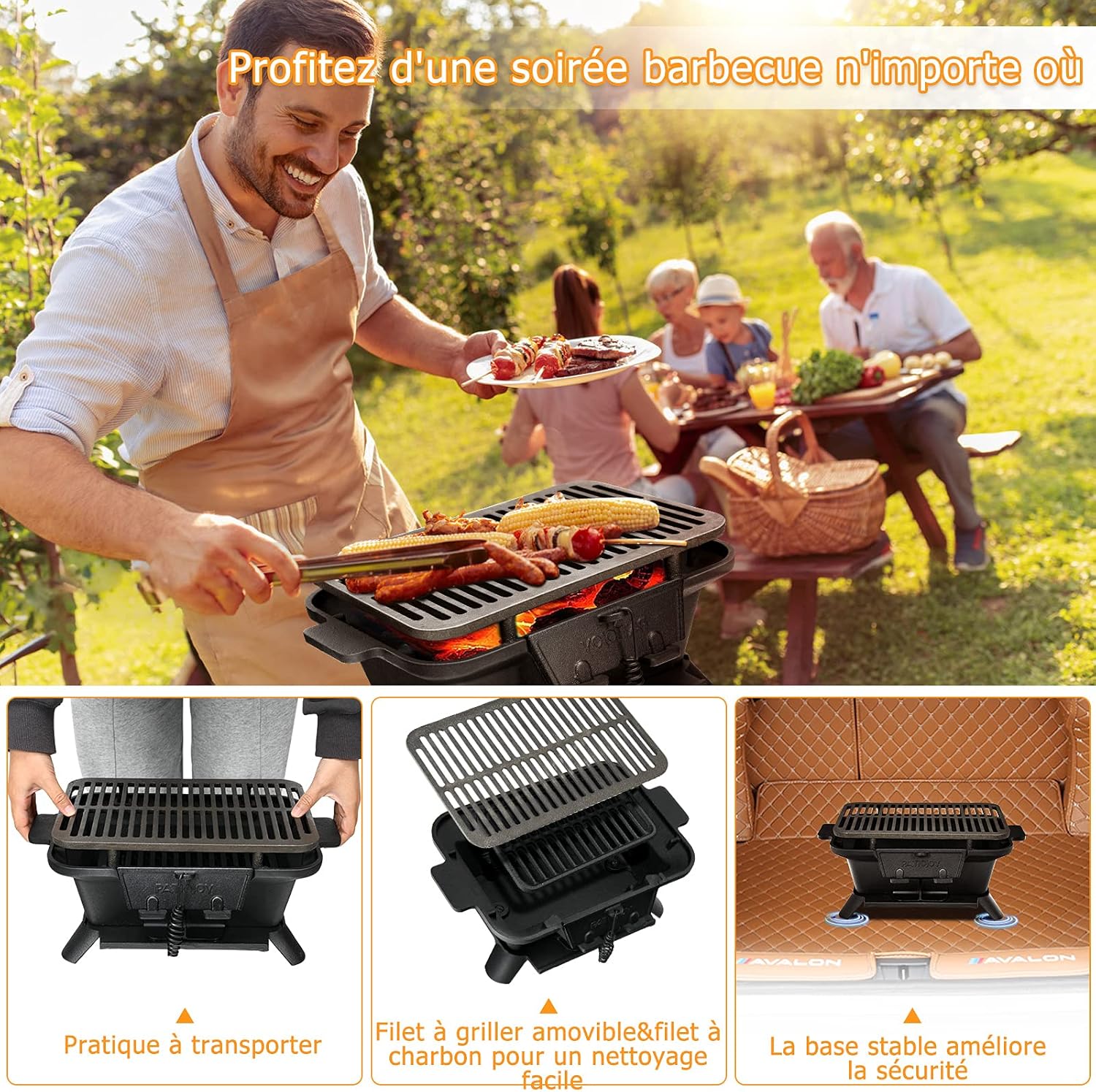 Griglia Barbecue Compatta In Acciaio Inox - 13x13cm Per Campeggio E Picnic - Foto 10