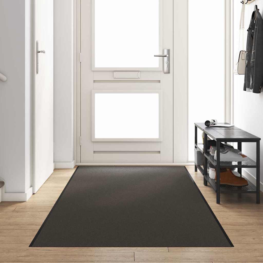 Dywanik wejściowy Antracytowy i czarny 120 x 350 cm vidaXL