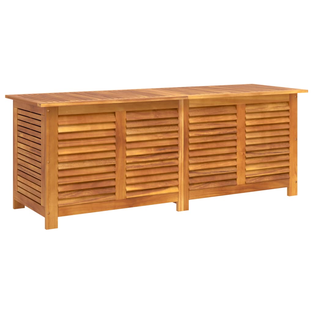 Baule Grande In Plastica Gensini - Design Legno, Colore Marrone, Dimensioni 118.5x44x51 Cm, Per Casa, Terrazza, Garage