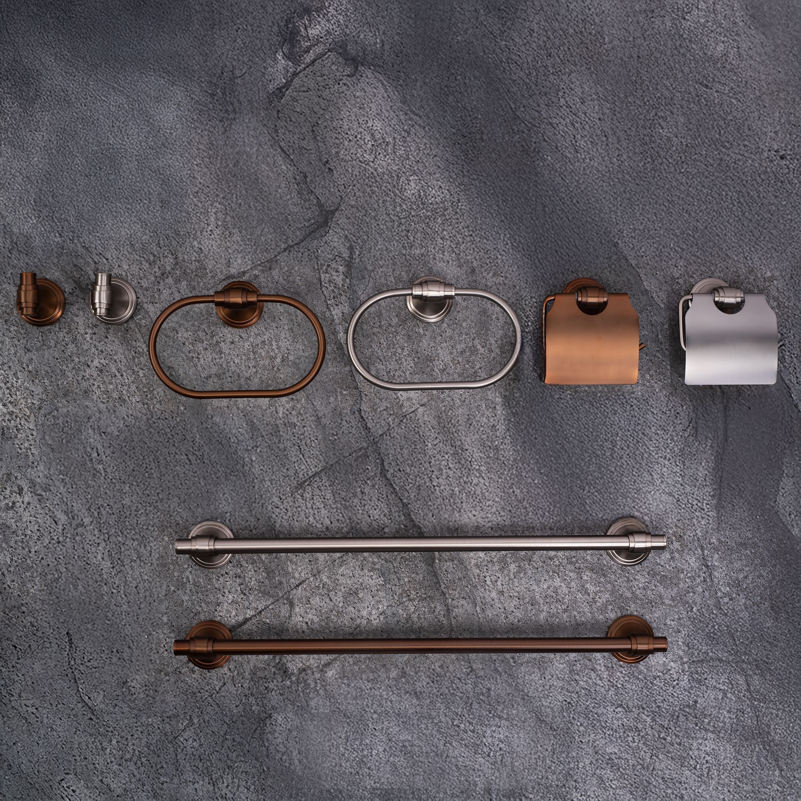 Wieszak łazienkowy jednoramienny 16101 Aristo Złoty Szczotkowany - 4