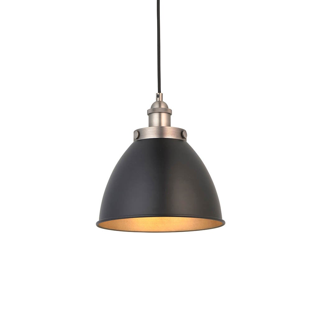 Lampa wisząca FRANKLIN czarna matowa 1xE27x20W metal wym:146x23,5x23,5cm IP20 Endon