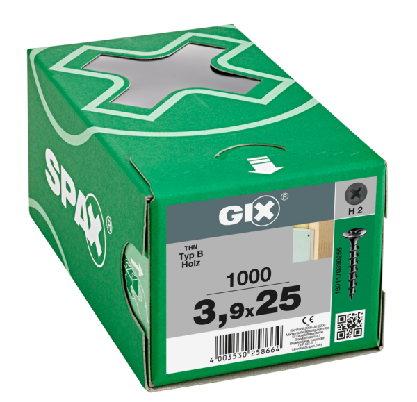 CABEZA DE TROMPETA GIX-B H2 ROSCA GRUESA FOSFATADO 1000 UD. - 6