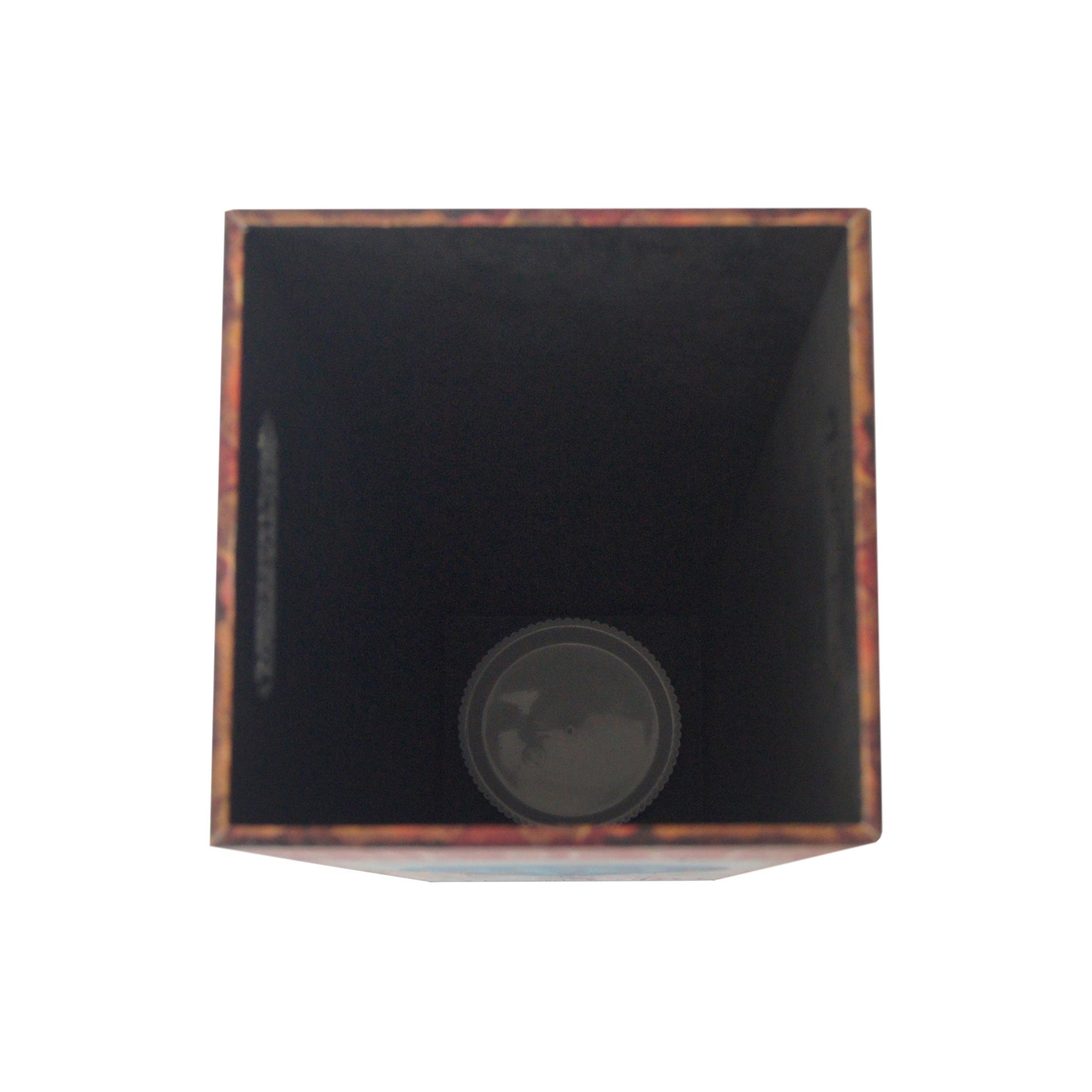 Porte-parapluies Rebecca Mobili Carré Marron Mdf Canvas Beige Entrée 50x20x20 - 5