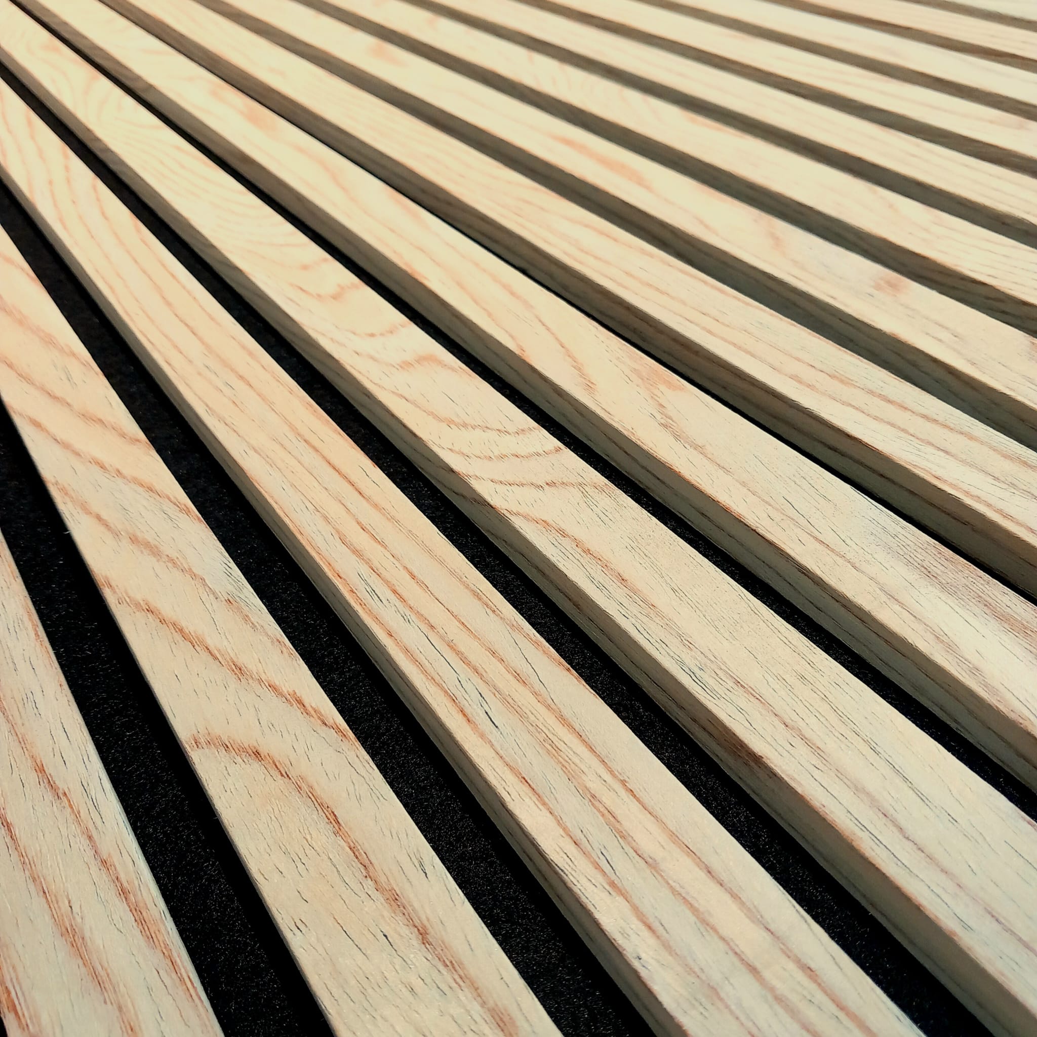 Paneles Isodeco 3D acústicos HDF de madera roble blanco veteado 275x60x2,1cm - 4