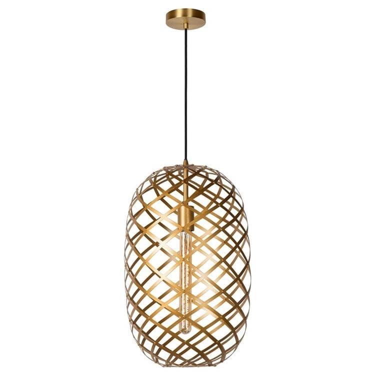 Lampa sufitowa Wolfram mosiądz-złoto 1xE27x60W wym: 160 x 32 x 32 cm metal Lucide