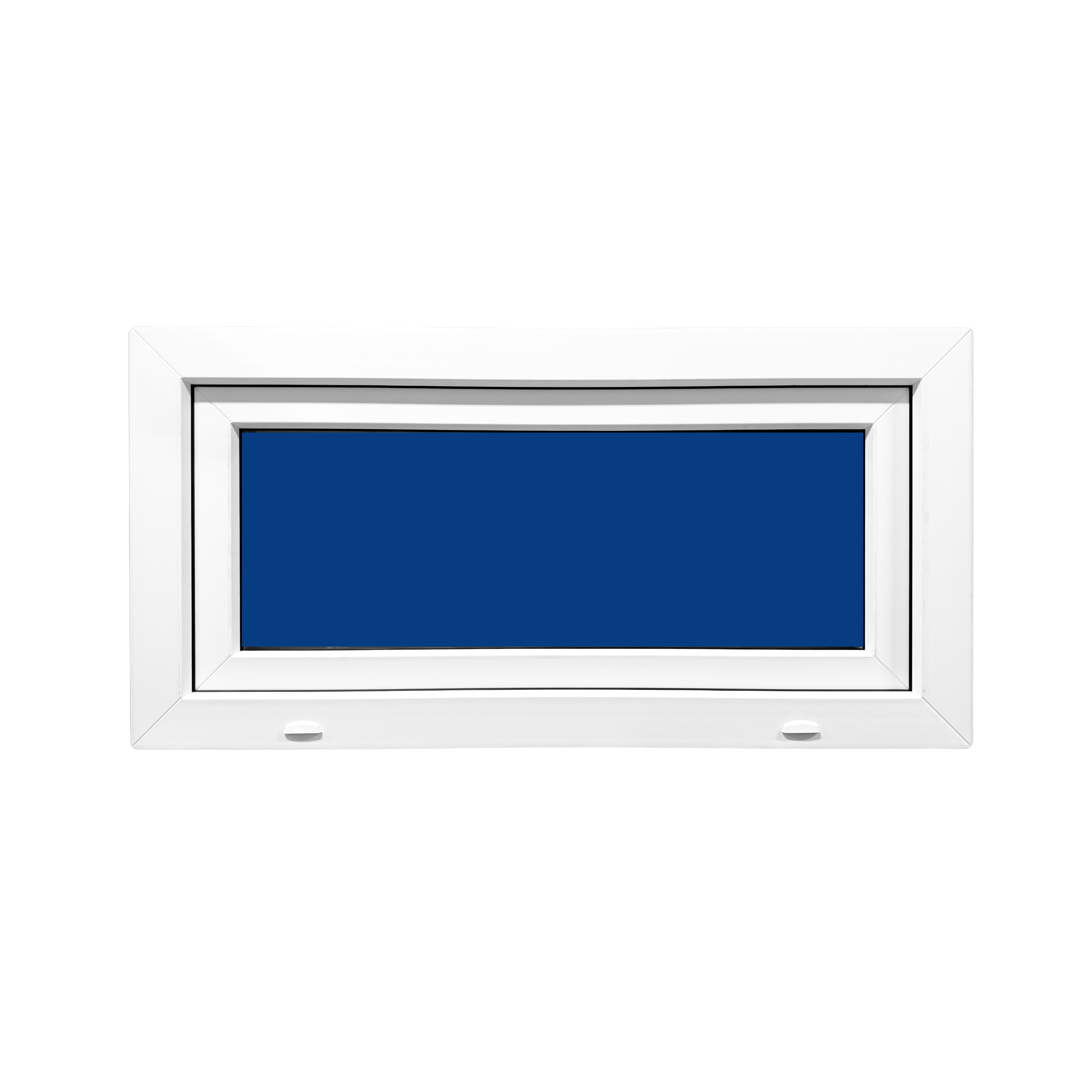 Janela PVC reforçado 50×80 cm branca basculante | Vidro transparente – Perfil Aluplast - 2