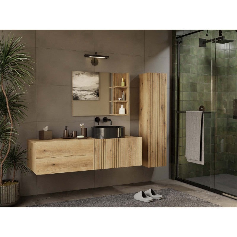 Szafka łazienkowa Topeshop Tigo 1D2S Evoke 53x140x37.5 cm 1 szt