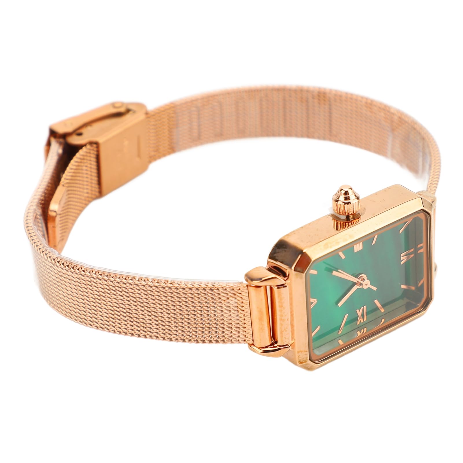 IJAHWRS Orologio Da Donna Analogico Al Quarzo – Quadrante Con Strass E Numeri Arabi – Cinturino In Pelle, Nero E Bianco, Impermeabile 3 ATM