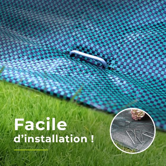 Jardiprotec - Toile de paillage 130g-m² contre les mauvaises herbes - 0,69x10m - 3