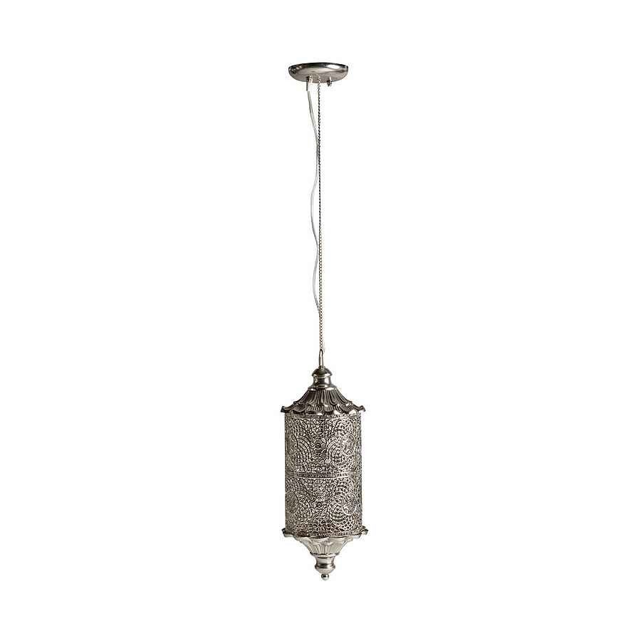 Pendentif LANCÔME Métal Chromé Avec Breloques - Collier Neuf Sans Emballage