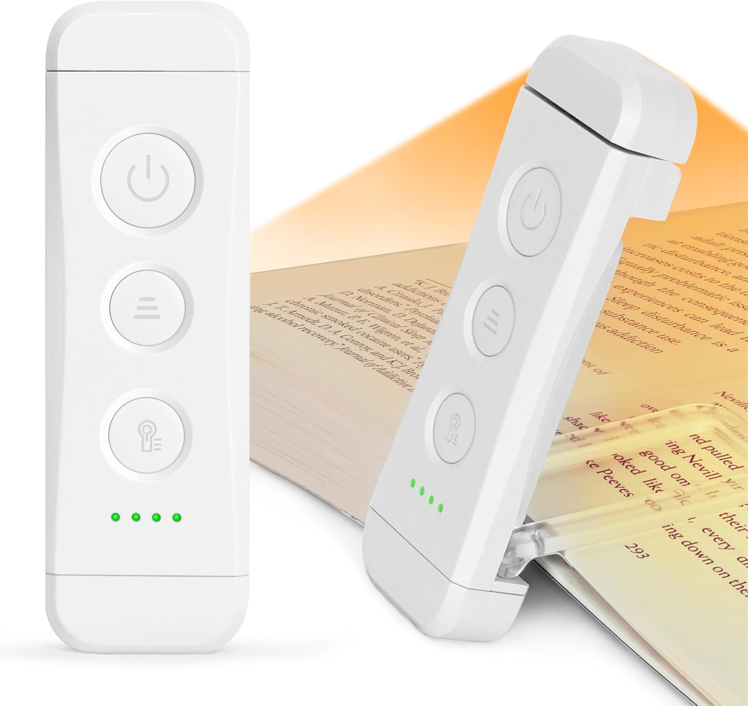 Ładowalna lampka do czytania USB z klipsem LED kolory bursztynowy poziomów regulacji jasności kompaktowa i trwała idealny prezent dla pasjonatów
