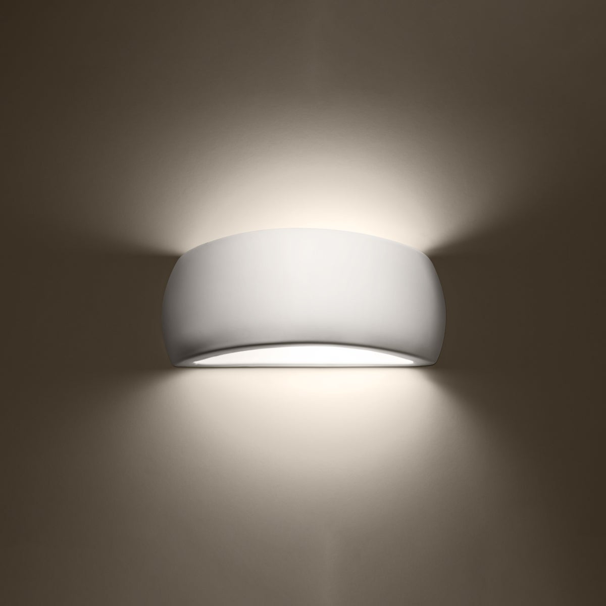 Kinkiet lakierowany TOROW biały połysk LED 3000K - 32x9x13.5cm Sollux
