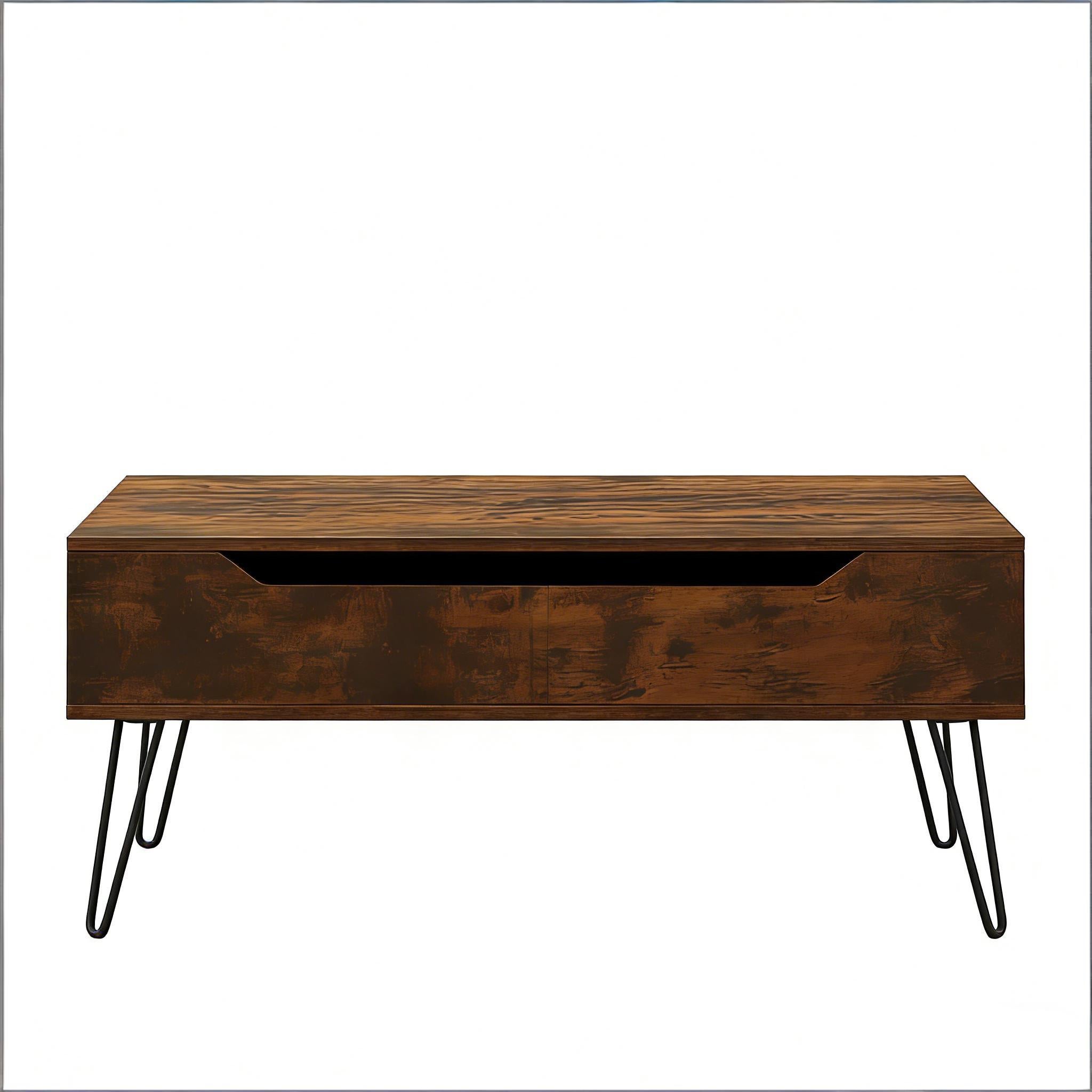 Table de salon vintage, table basse réglable, table à manger avec ...