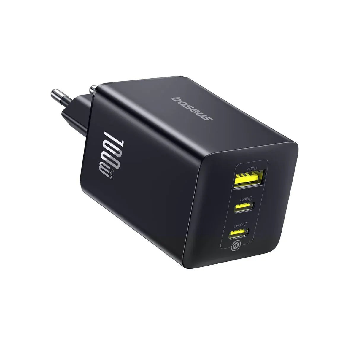 Incarcator Retea Baseus EnerFill FE11 | 100W, GaN6, 2xUSB-C, 1xUSB, Gri