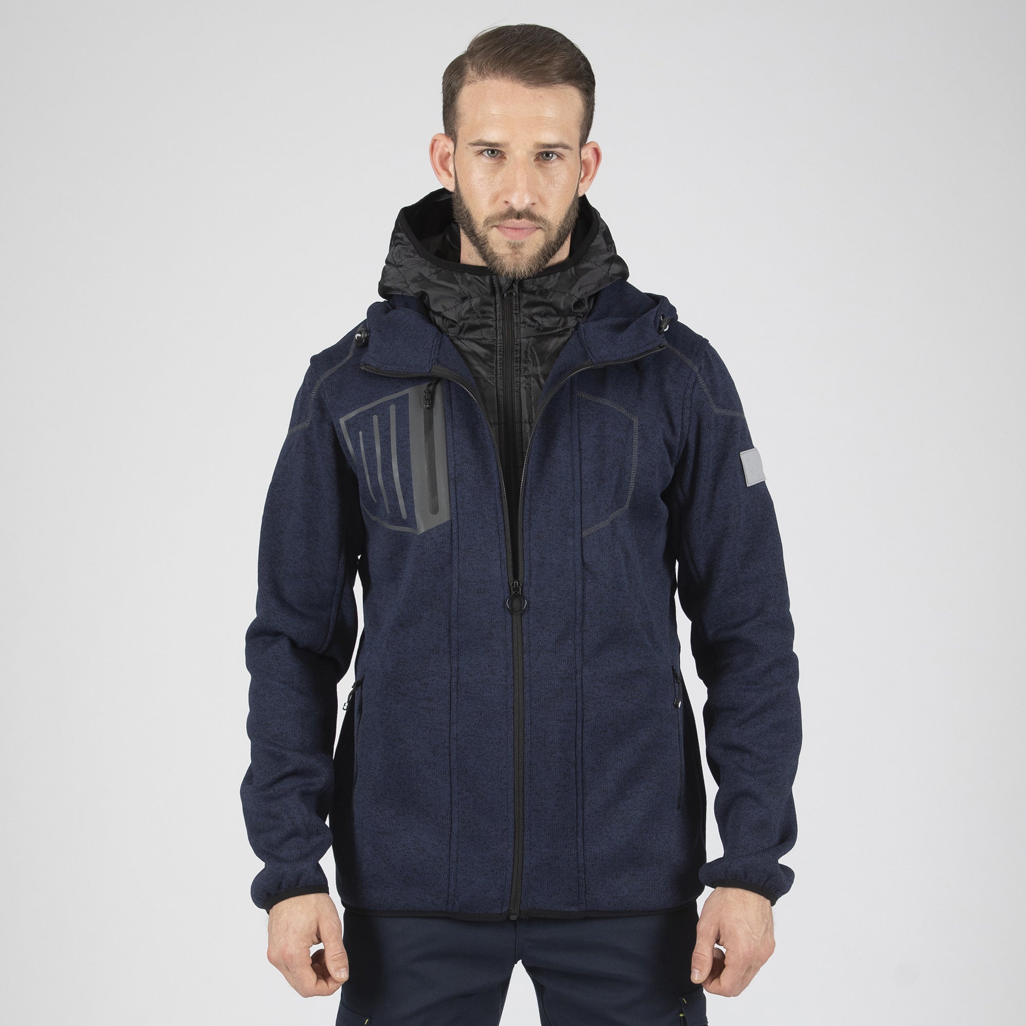 LYNX GILET 1398 Blu navy Nero 3XL - 2