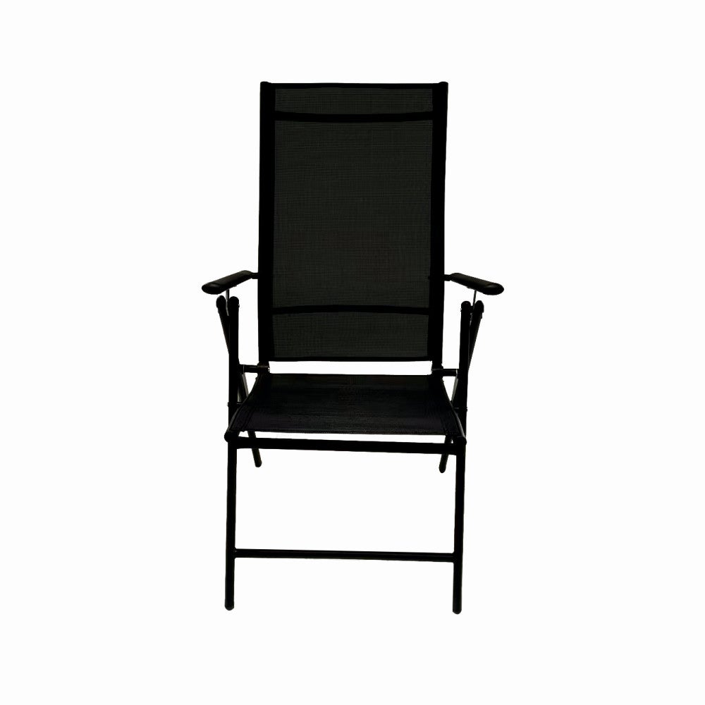 Scaun pliabil terasa/gradina KLUGMEISTER KJF252, 56 x 69 x 103 cm, culoare gri inchis