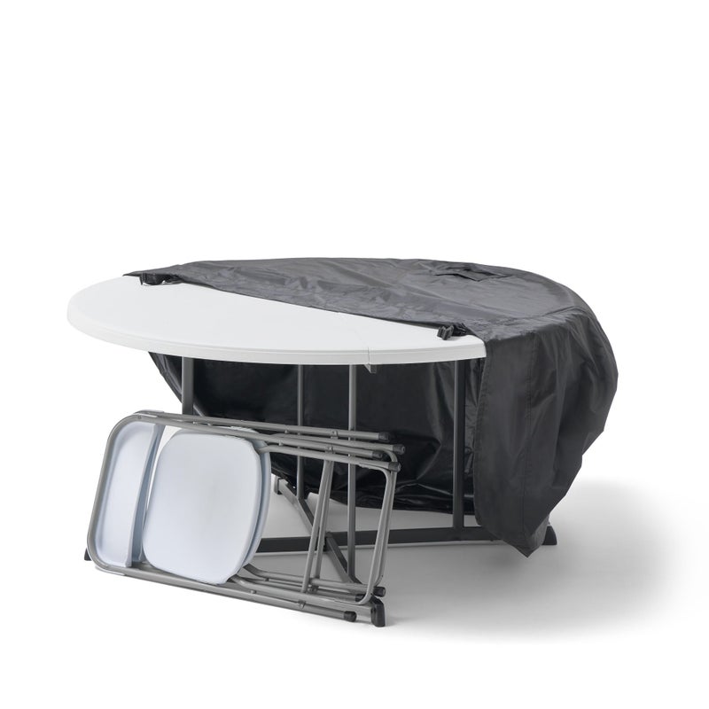 Pokrowiec ochronny na okrągły stół z poliestru o średnicy Ø 150 x 90 cm