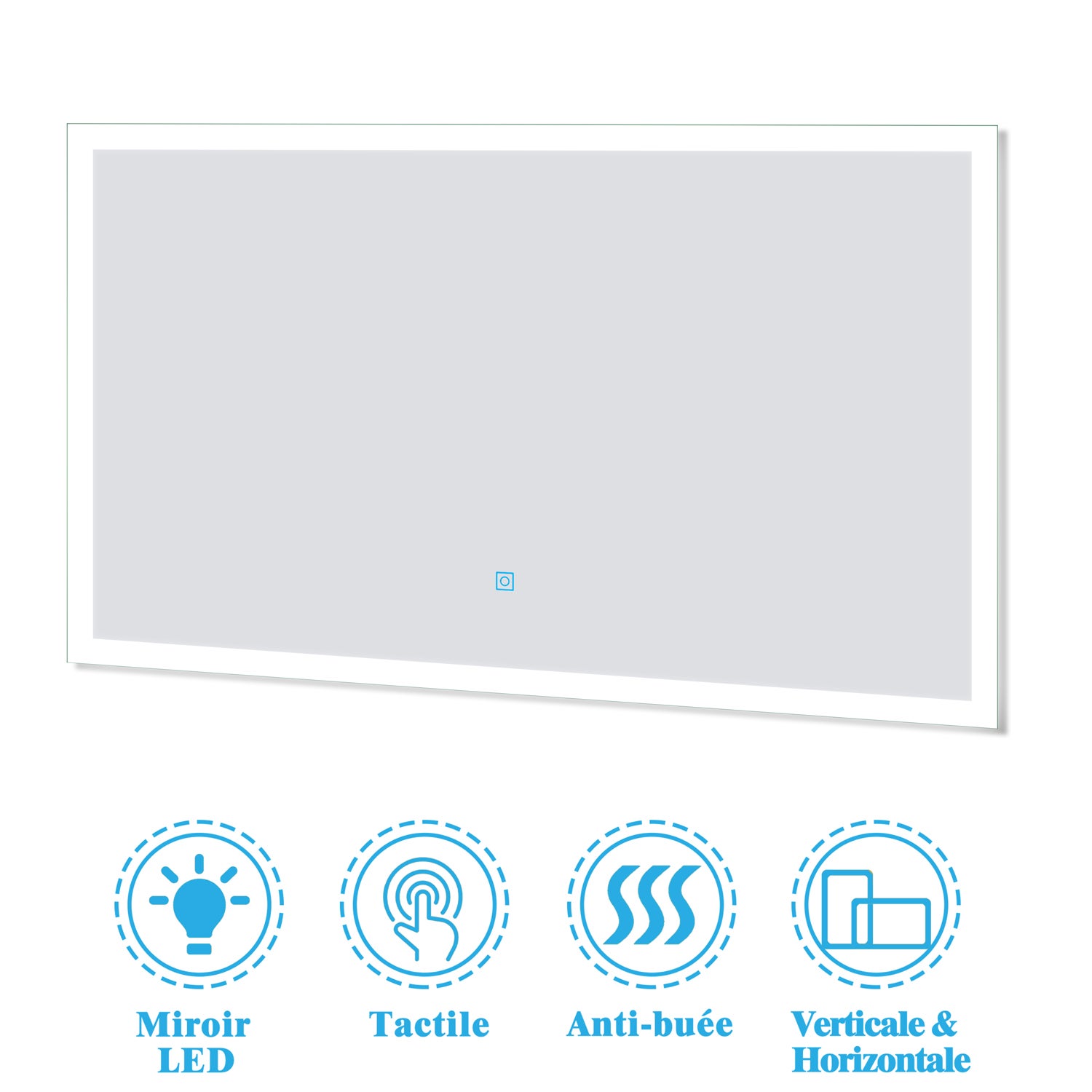 Ensemble meubles salle de bain 3pcs 120cm double vasque + miroir Chêne Wotan, OCEAN - 3