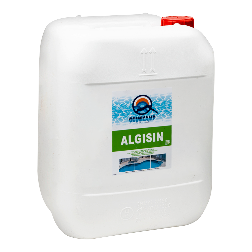 QP Algisin contrôle total des algues vertes noires moutarde eau cristalline non moussante compatible avec le chlore et la filtration - 5 L - 2