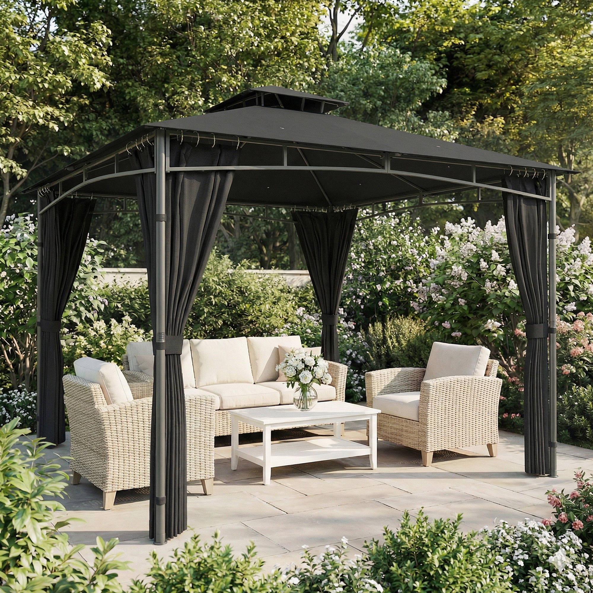Pavillon polyester Outsunny - 9