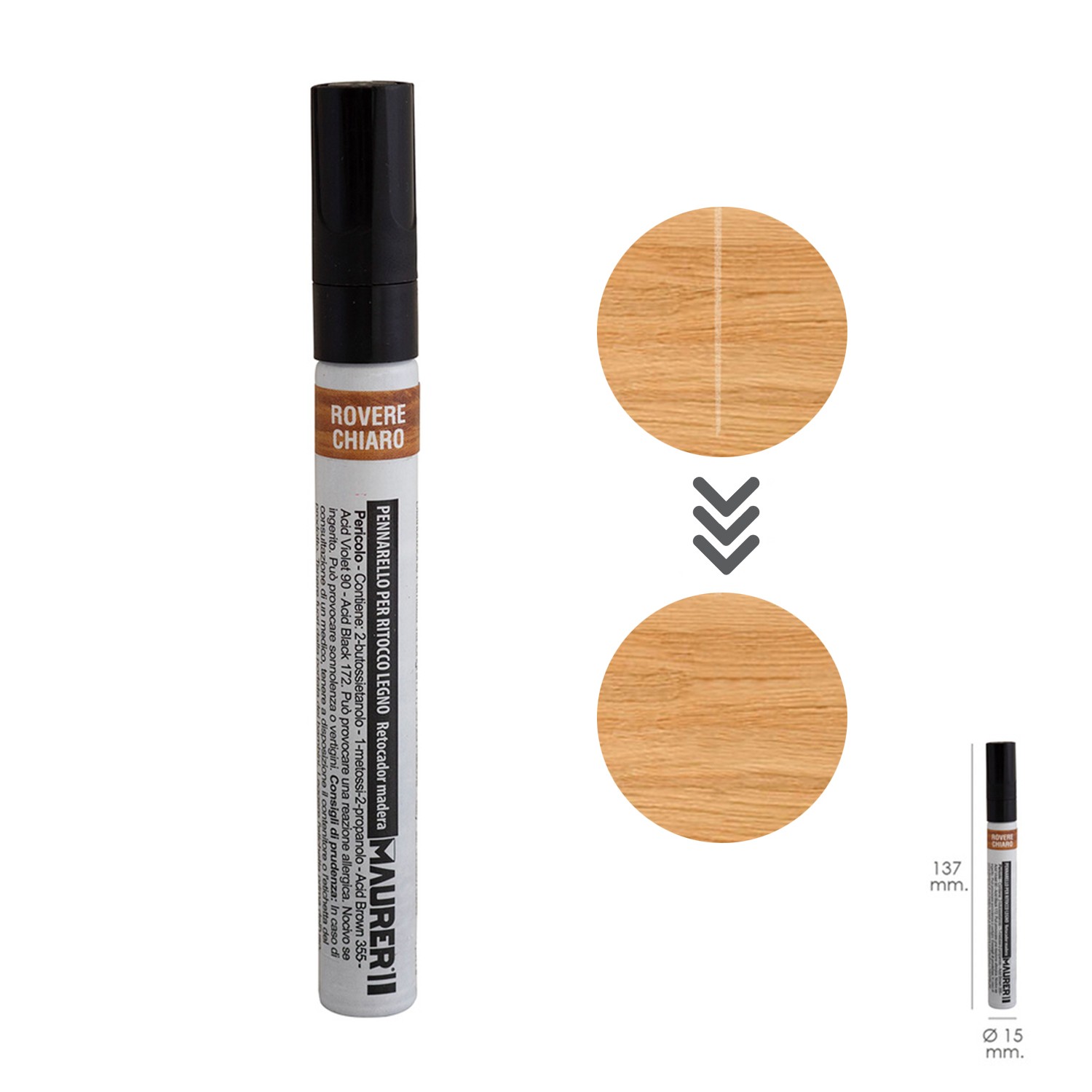 DEWEL Kit Riparazione Parquet,18 Ritocco Legno Cera Stick,Pennarello Per Legno Per Riparazione Di Graffi E Fori Nei Mobili In Legno (20 Pezzi