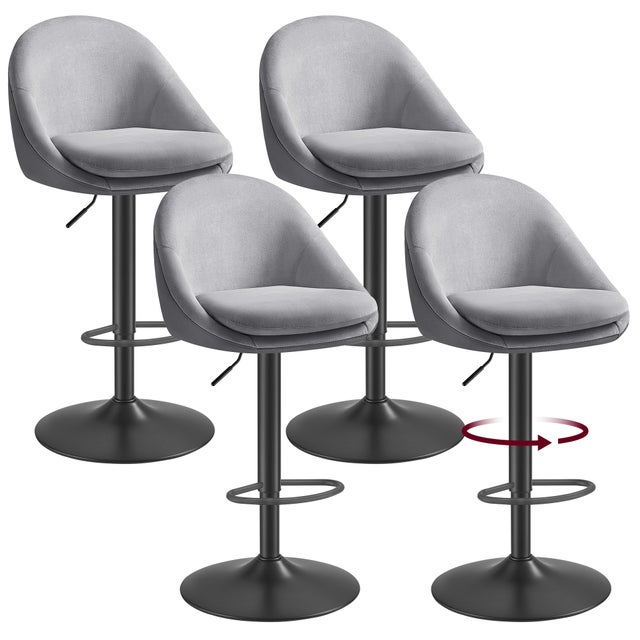 Tabourets De Bar, Lot De 2 Chaises Hautes, Sièges Pour Cuisine, Matériau En Cuir Pu, Repose