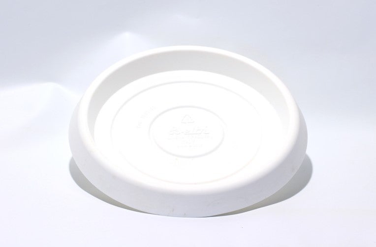 Sottovaso Valencia In Plastica 30 Cm, Bianco, Per Piante Da Interno Ed Esterno, Resistente UV - 4