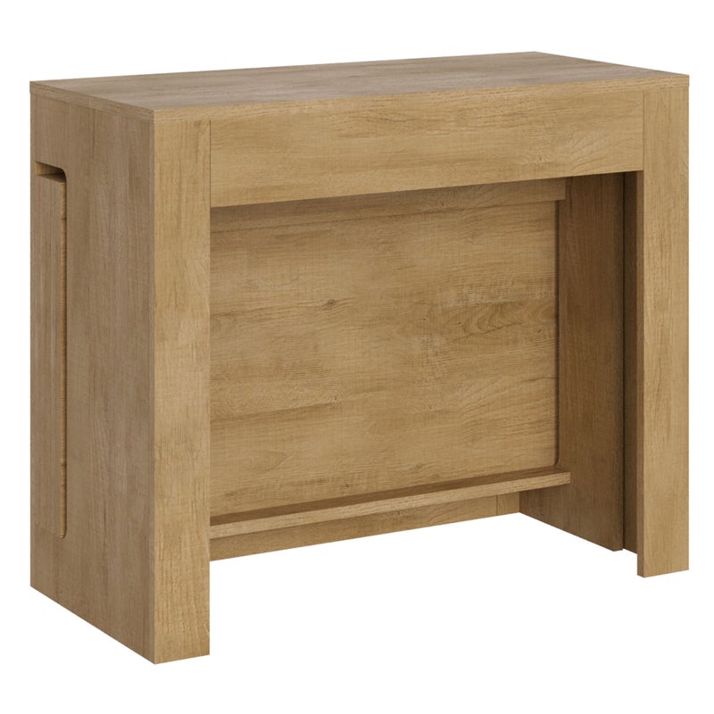 Rozkładany stół konsolowy 90x42/302 cm Evolve Dąb Natura