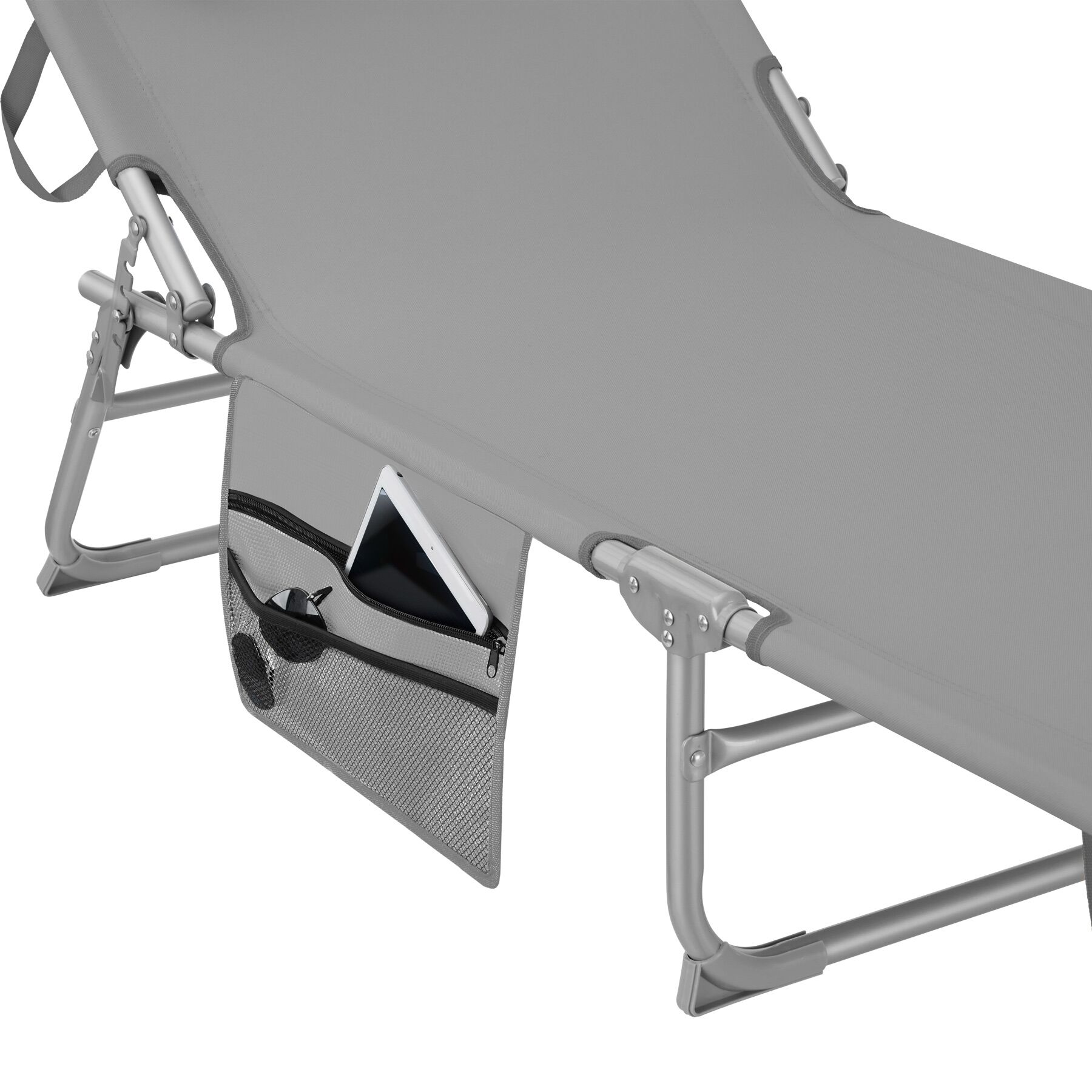 TECTAKE Conjunto de 2 tumbonas Plegable - 3