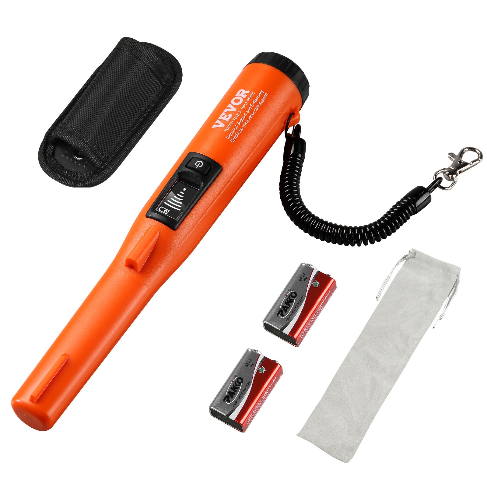 Wykrywacz metali Pinpointer IP68 Całkowicie wodoodporny wykrywacz metali 3 tryby Propointer Poszukiwanie skarbów z wyświetlaczem LCD/dźwiękiem/w VEVOR