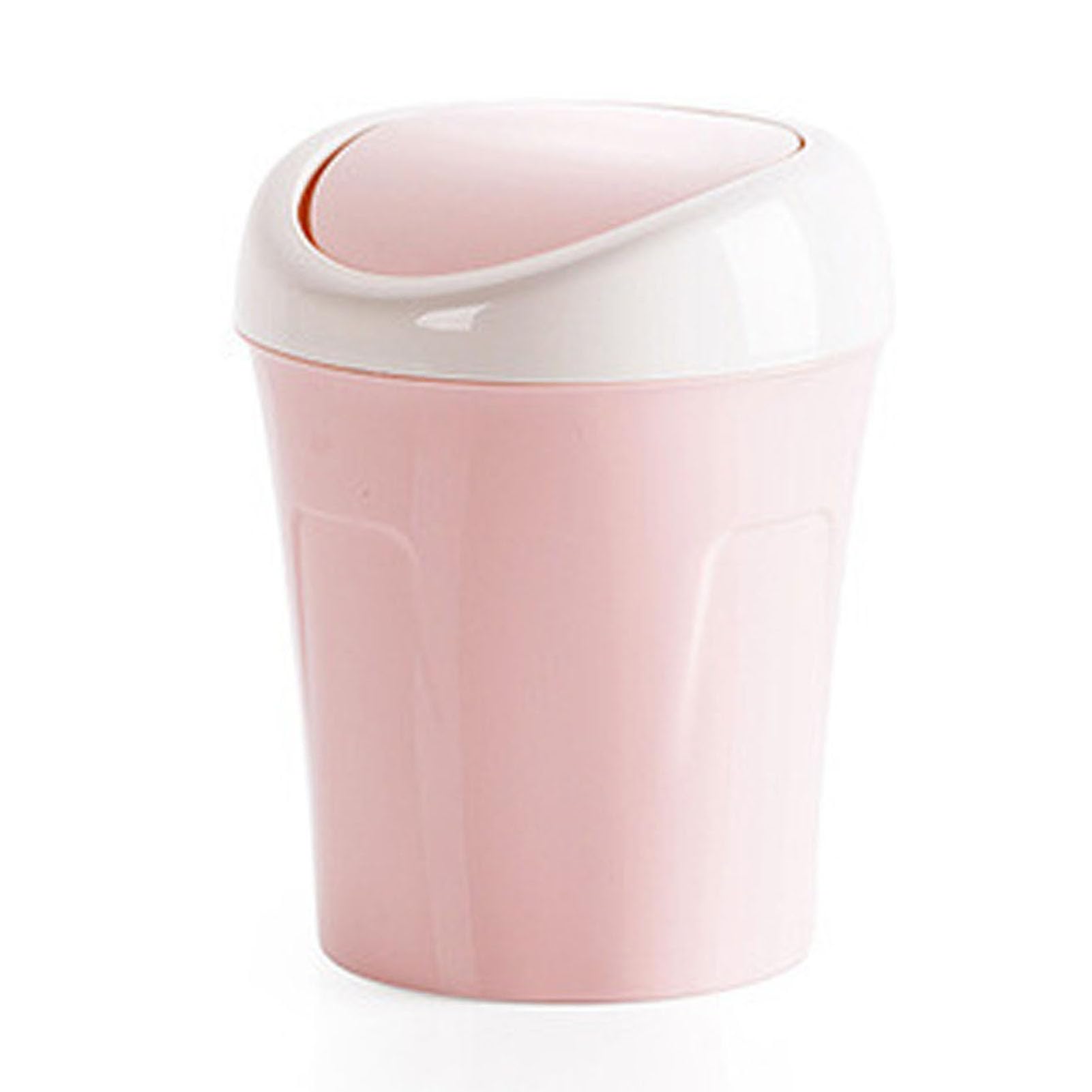 Mini Poubelle De Bureau - Couvercle Rabattable - Polypropylène - 16,5 X 13 X 13 Cm