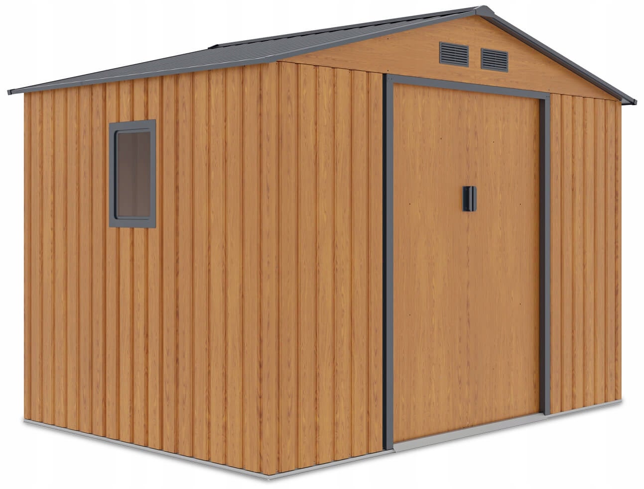 Domek Ogrodowy Narzędziowy na Narzędzia Szopa HUDSON 277x191cm Metalowy 1 szt