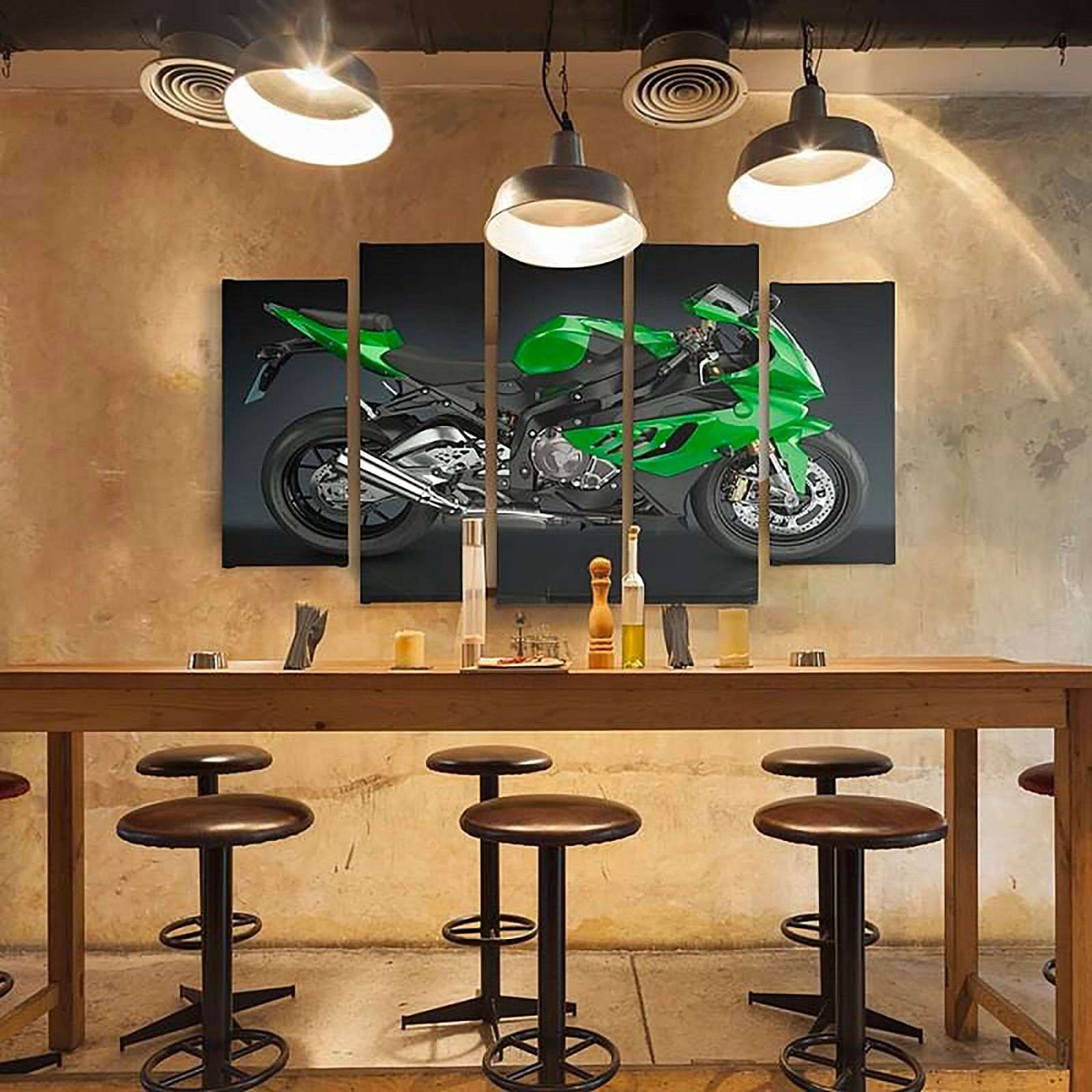 Tableau une moto de sport - 300 x 140 cm - 4