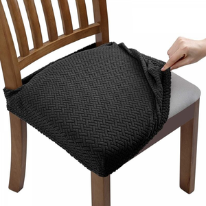 Lot De 2 Housses De Chaise Keyroal élasthanne Extensible – Noir – Universelles Pour Cuisine Et Salle à Manger
