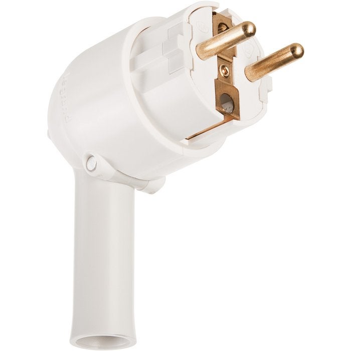 Fiche électrique LEGRAND 2P+T 16A à extraction facile et sortie latérale blanc - 3