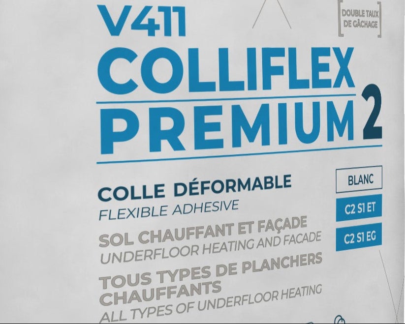 Colle colliflex premium 2 V411 blanc 25 kg - 3