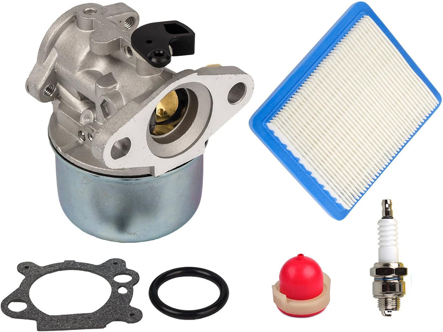 Zestaw gaźnika 799868 z kulką rozrusznika i filtrem powietrza 491588, do silników Briggs &amp; Stratton od 4 do 7 KM 498170, 497586, 497314