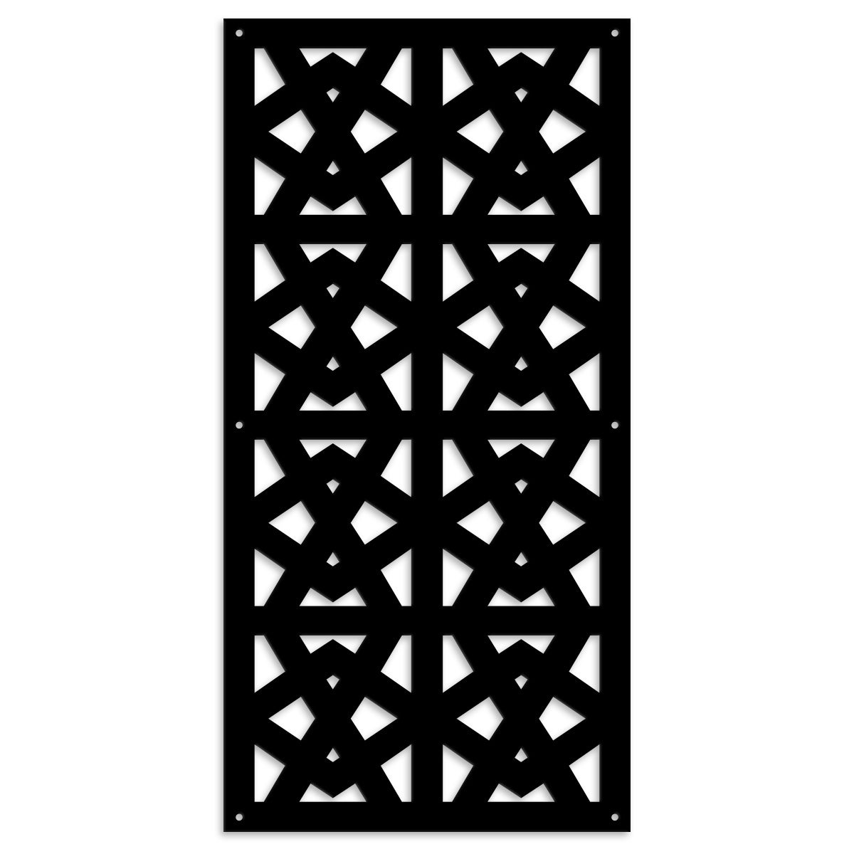 BALUSTRADY - Panel PCV perforowany - Markiza przeciwsłoneczna o wymiarach 50x150 cm - kolor czarny